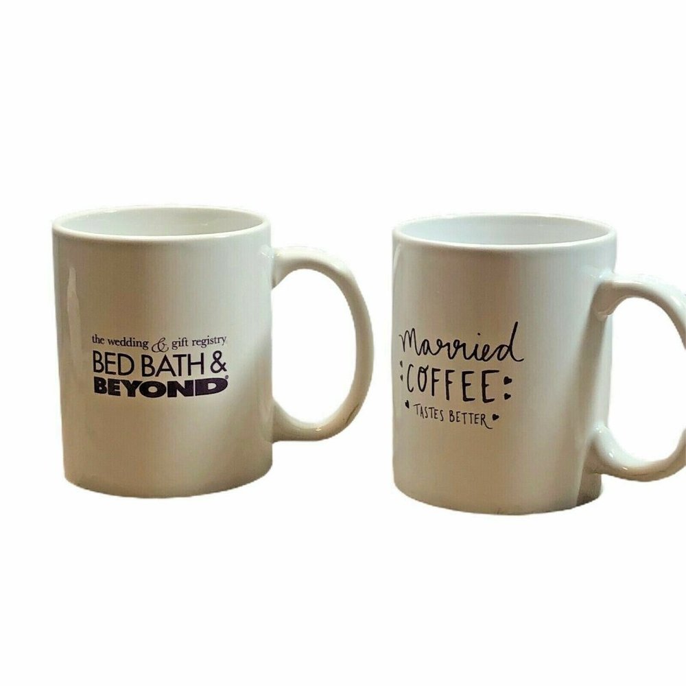 Bed Bath Beyond 2 Married coffee taste better Cups - Picture 8 of 9